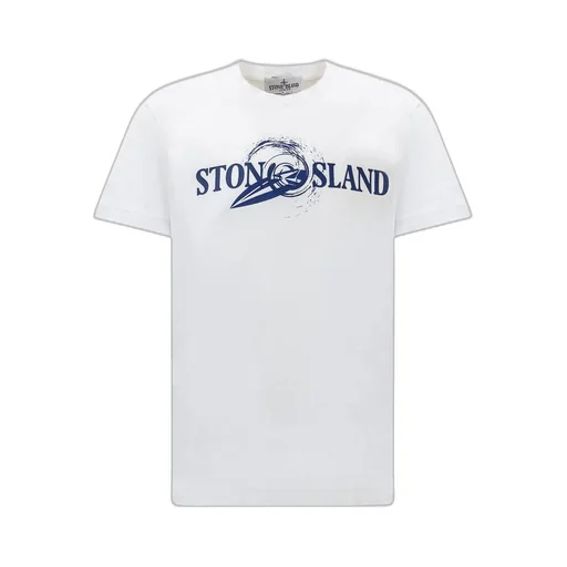 Stone Island Junior Logo Printed Crewneck T-Shirt