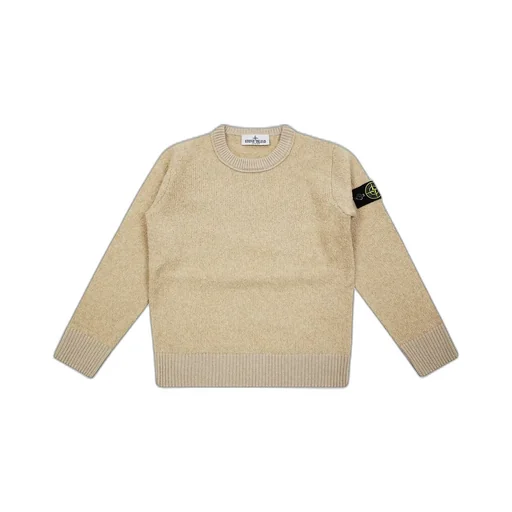 Stone Island Junior Compass Patch Crewneck Jumper