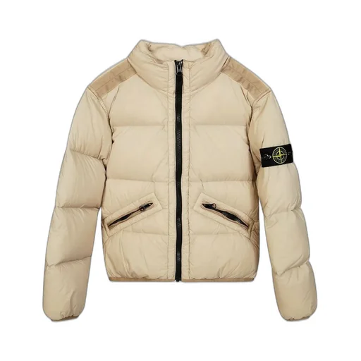 Stone Island Junior Logo Patch Bomber Padded Jacket