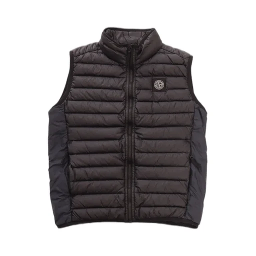Stone Island Junior Logo Patch Zipped Gilet
