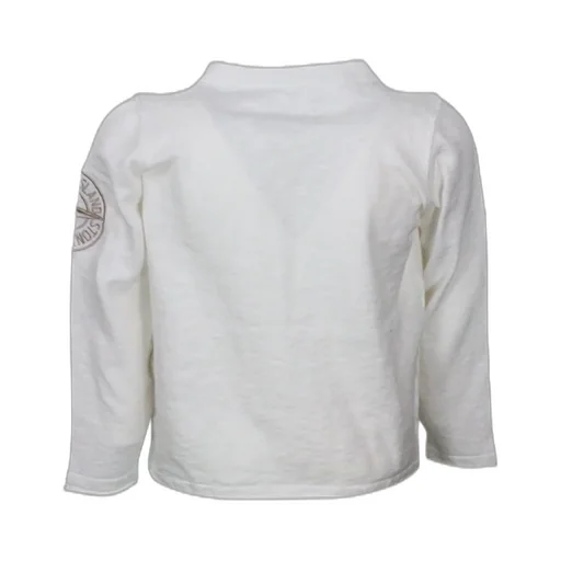 Stone Island Junior Compass Embroidered Long-Sleeved T-Shirt