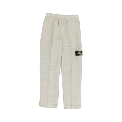 Stone Island Junior Logo Patch Straight-Leg Pants