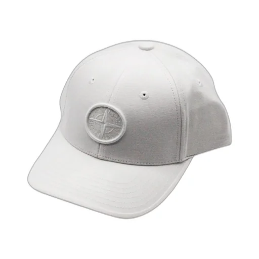 Stone Island Junior Compass-Motif Curved Peak Baseball Cap
