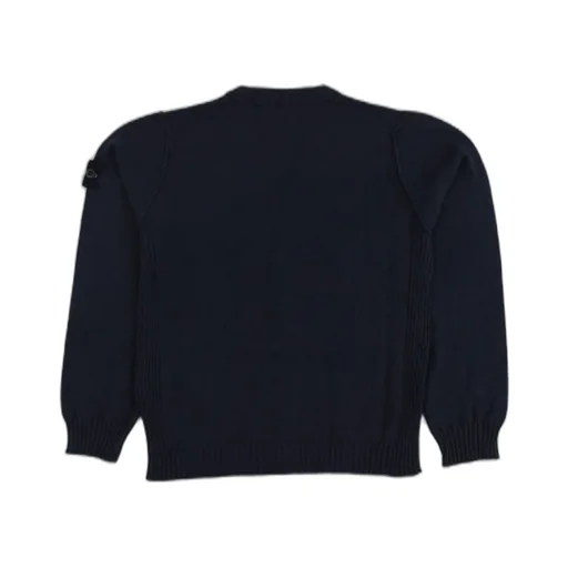 Stone Island Junior Compass-Badge V-Neck Cardigan