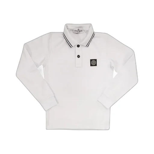 Stone Island Junior Logo Patch Polo Shirt