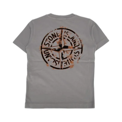 Stone Island Junior Logo Printed Crewneck T-Shirt