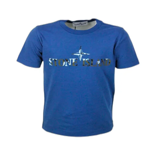 Stone Island Junior Logo-Printed Crewneck T-Shirt