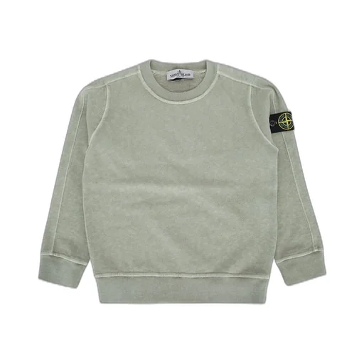 Stone Island Junior Logo Patch Crewneck Sweatshirt