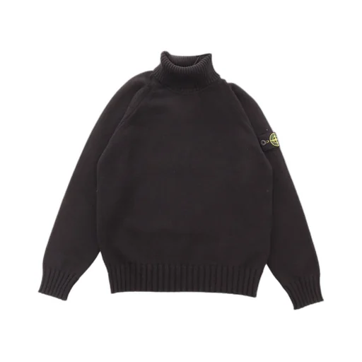 Stone Island Junior Logo Patch Knitted Jumper