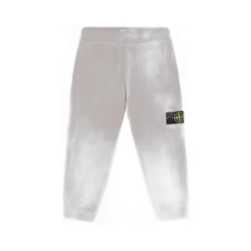 Stone Island Junior Logo Embroidered Straight Leg Pants