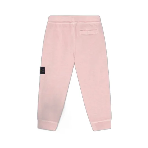 Stone Island Junior Logo Embroidered Straight Leg Pants