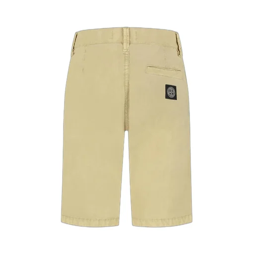 Stone Island Junior Logo Patch Knee-Length Shorts