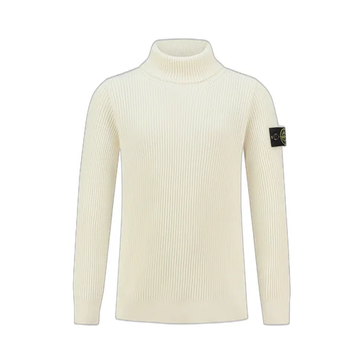 Stone Island Junior Compass-Patch Roll-Neck Jumper