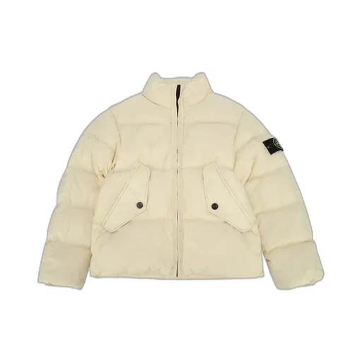 Stone Island Junior Logo Patch Zip-Up Jacket