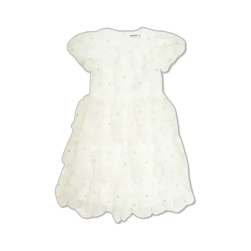 Self-Portrait Kids Floral Embellished Crewneck Dress