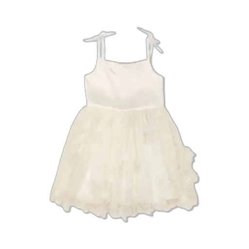 Self-Portrait Kids Embellished Tulle Dress