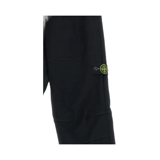 Stone Island Junior Logo Patch Tapered-Leg Trousers