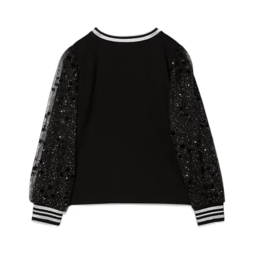 Simonetta Sweater With Tulle Sleeves