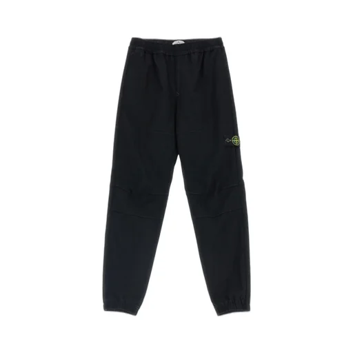 Stone Island Junior Logo Patch Tapered-Leg Trousers