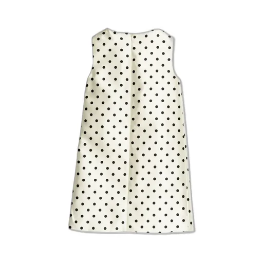 Self-Portrait Kids Sleeveless Polka Dot Taffeta Dress