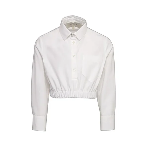 Simonetta Button-Up Cropped Shirt