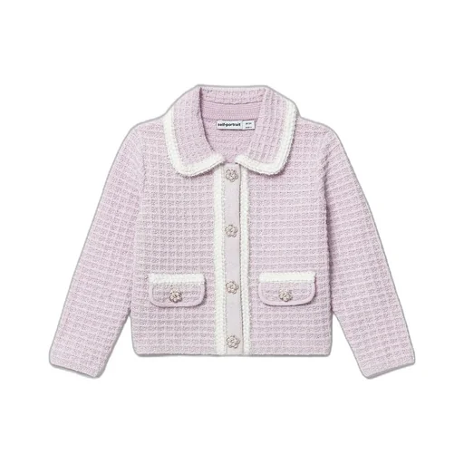 Self-Portrait Kids Button Fastened Knitted Cardigan
