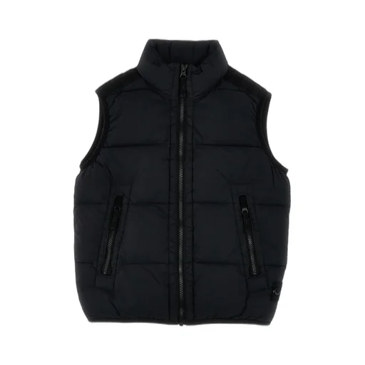 Stone Island Junior Compass-Badge Zipped Padded Gilet