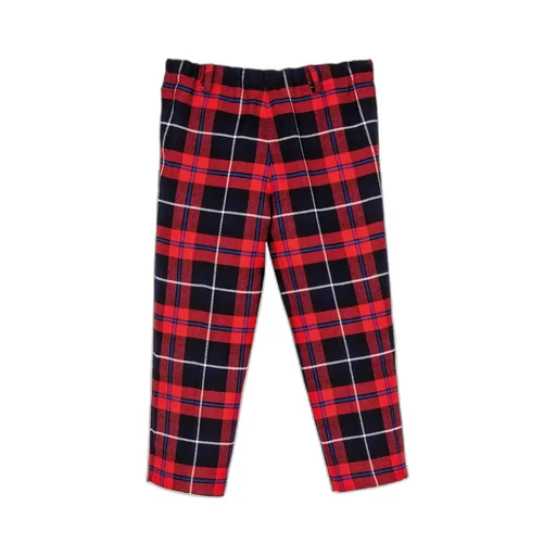 Siola Elasticated Waistband Checked Trousers