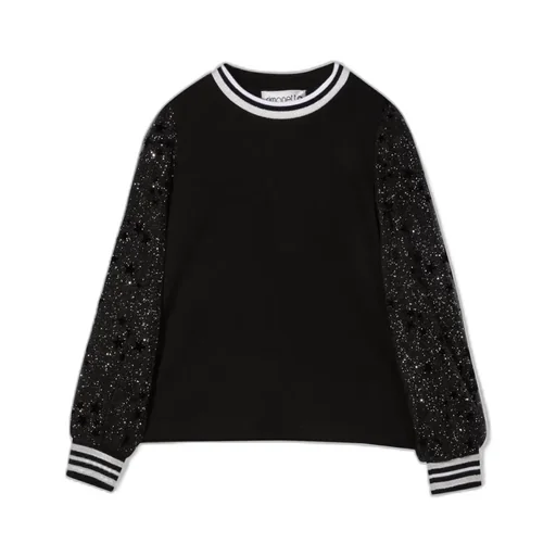 Simonetta Sweater With Tulle Sleeves