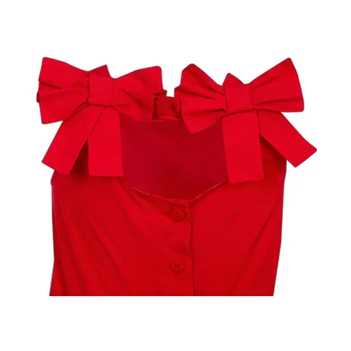 Simonetta Bow-Detailed Wide-Leg Jumpsuit