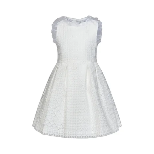 Simonetta Lace Detaile Crewneck Sleeveless Dress