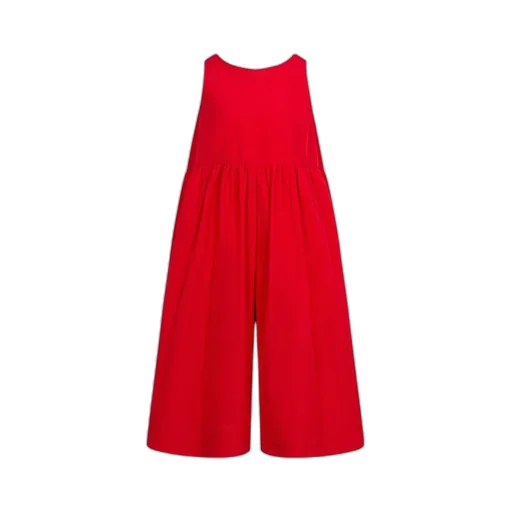Simonetta Bow-Detailed Wide-Leg Jumpsuit