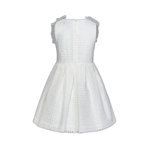 Simonetta Lace Detaile Crewneck Sleeveless Dress