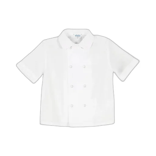 Siola Short-Sleeved Double-Breasted Shirt