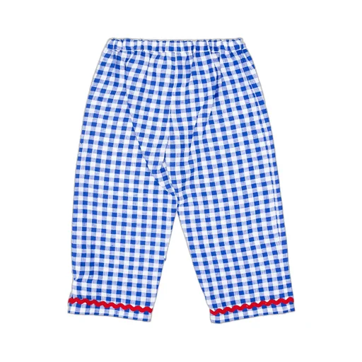 Siola Elasticated Waistband Checked Trousers