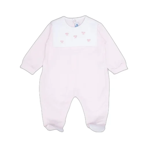 Siola Long-Sleeved Bow-Embroidered Onesie