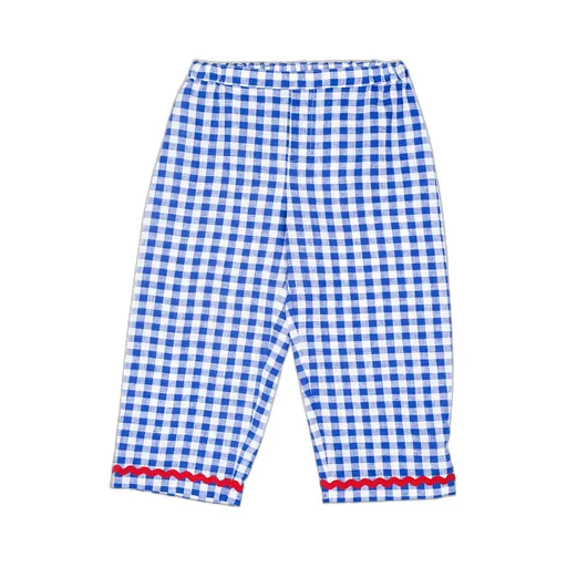 Siola Elasticated Waistband Checked Trousers