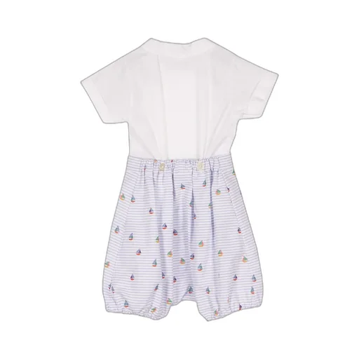 Siola Striped Short-Sleeved Romper