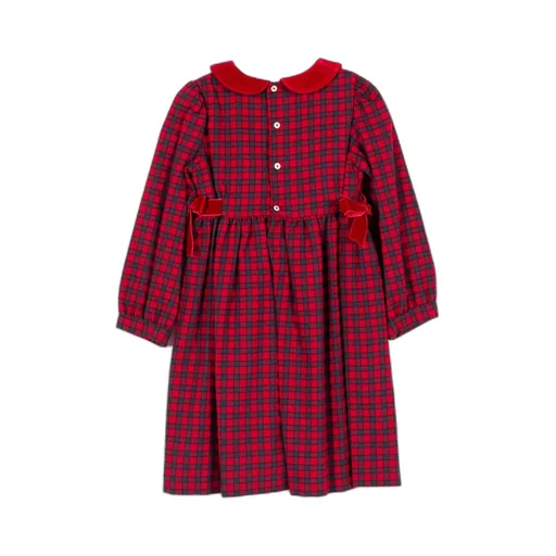 Siola Long-Sleeved Checked Dress