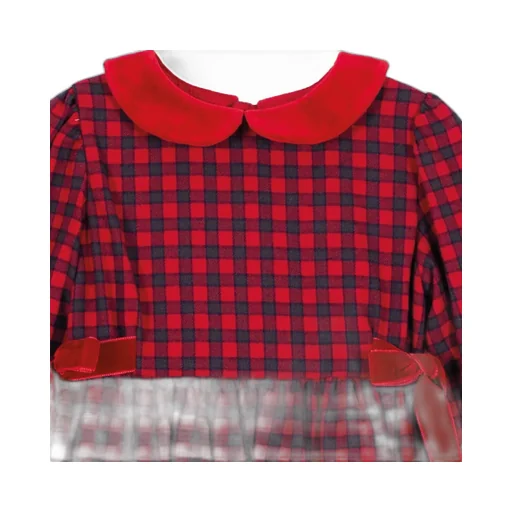 Siola Long-Sleeved Checked Dress