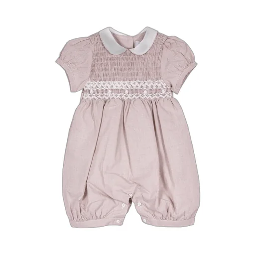 Siola Puff-Sleeved Embroidered Romper