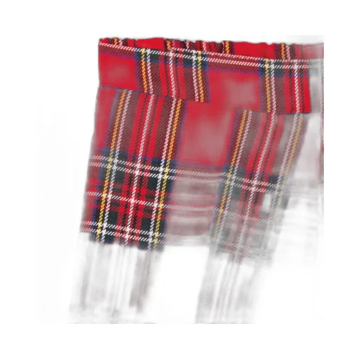 Siola Checked Elasticated Waistband Turn-Up Shorts