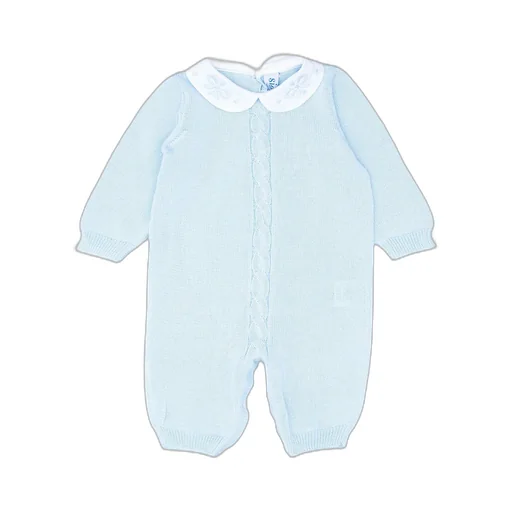 Siola Long-Sleeved Embroidered Knitted Onesie