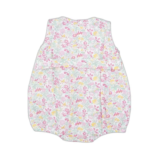 Siola Floral-Printed Crewneck Buttoned Romper