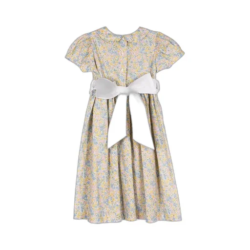 Siola Embroidered Puff-Sleeved Dress