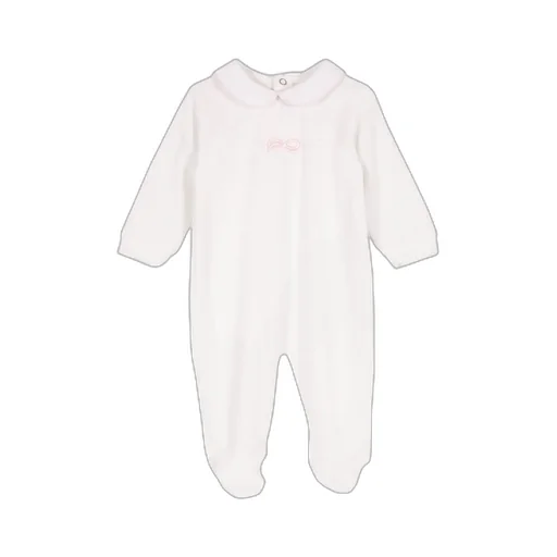 Siola Long-Sleeved Bow-Embroidered Onesie