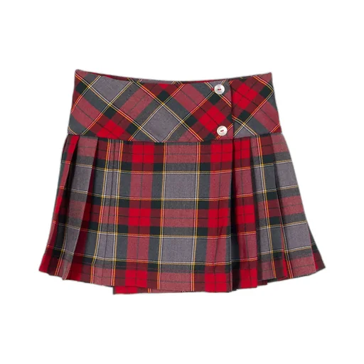 Siola Checked Pleated Skirt