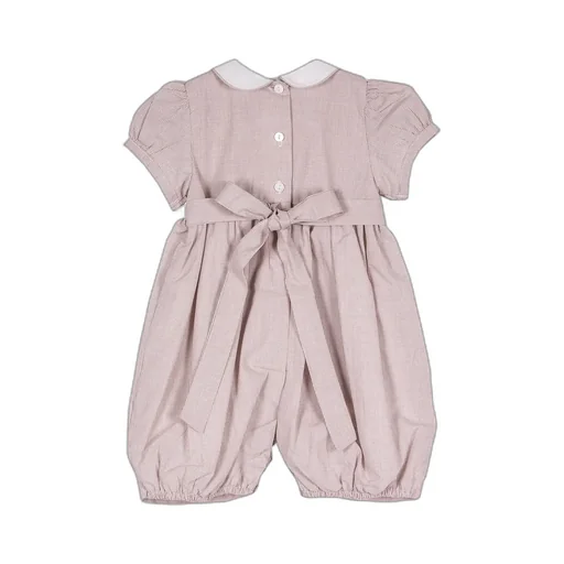Siola Puff-Sleeved Embroidered Romper