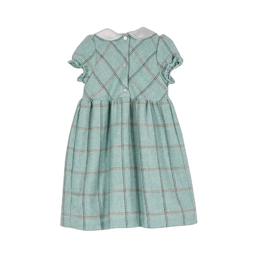 Siola Puff-Sleeved Checked Dress
