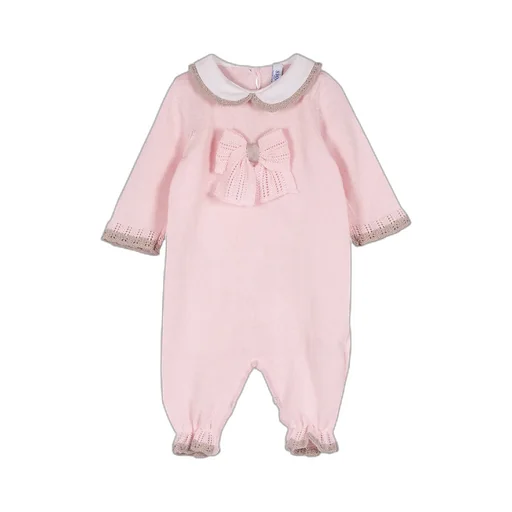 Siola Bow Detailed Long-Sleeved Onesie